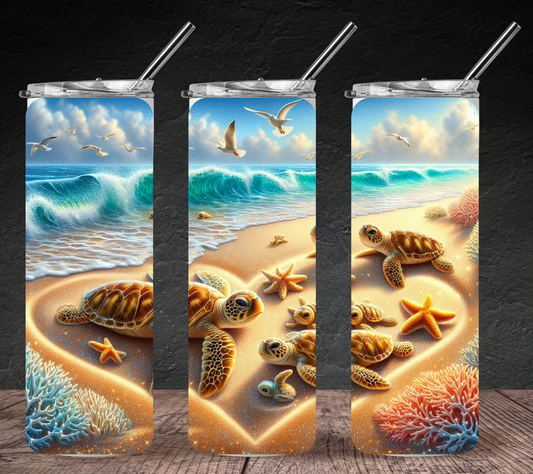 Bouteille isotherme, animaux, marins